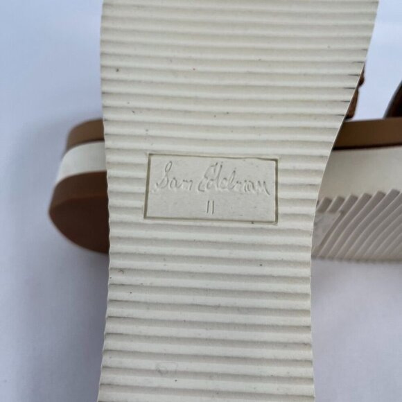 Sam Edelman Ariane Slide Sandal - Cuoio Weave Size 11 Exaggerated Buckle - Picture 11 of 13